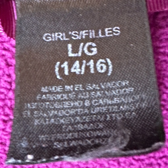 The North Face Girls Denali Jacket Purple size Large 14/16 - Picture 9 of 14